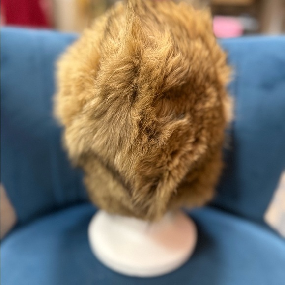 Vintage Fox Fur Hood Bonnet Hat – Real Fur main image 2